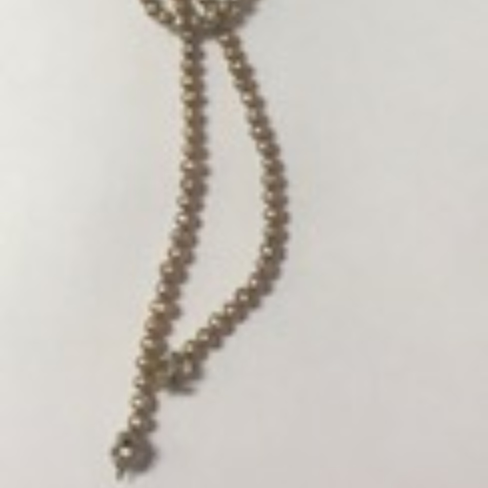 Gold Tone Freshwater Lariat Necklace